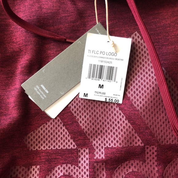 Adidas Climawarm Red Hoodie - Picture 2 of 8